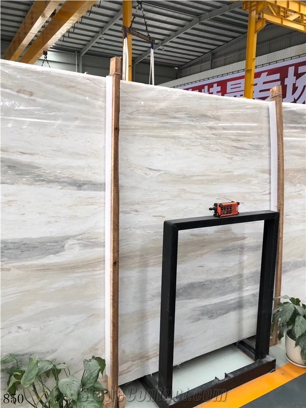 China Eurasian White Wood Marble Slab Wall Tiles