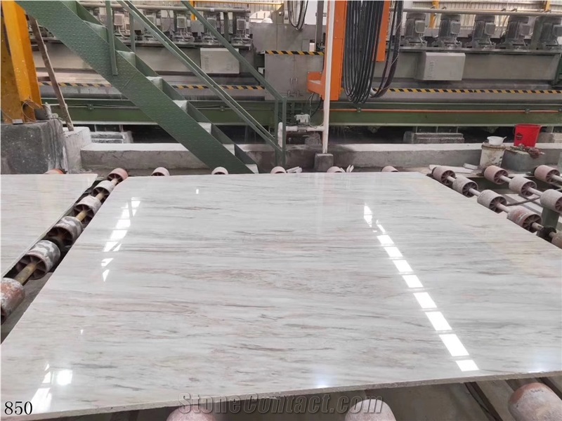 China Eurasian White Wood Marble Slab Wall Tiles