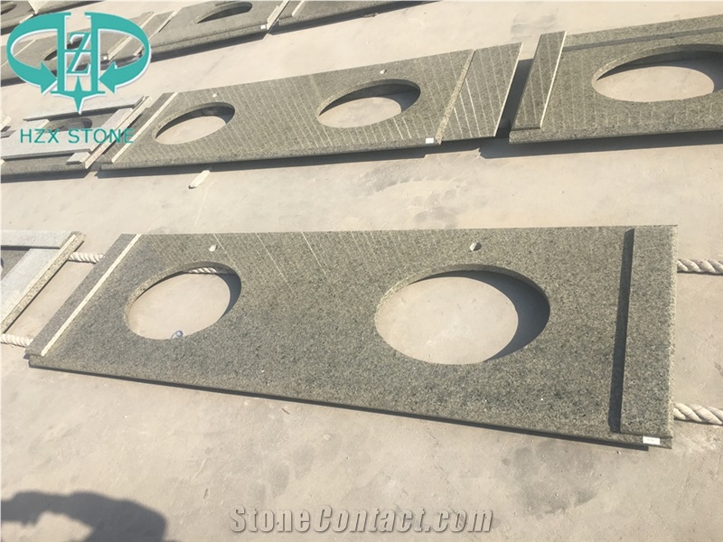 China Green Color Granite Countertop