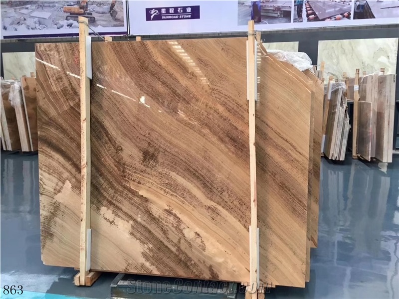 China Imperial Wood Vein Marble Slab Walling Tiles