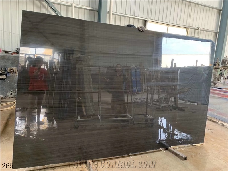 China Magic Black Marble Slab Wall Floor Tiles Use