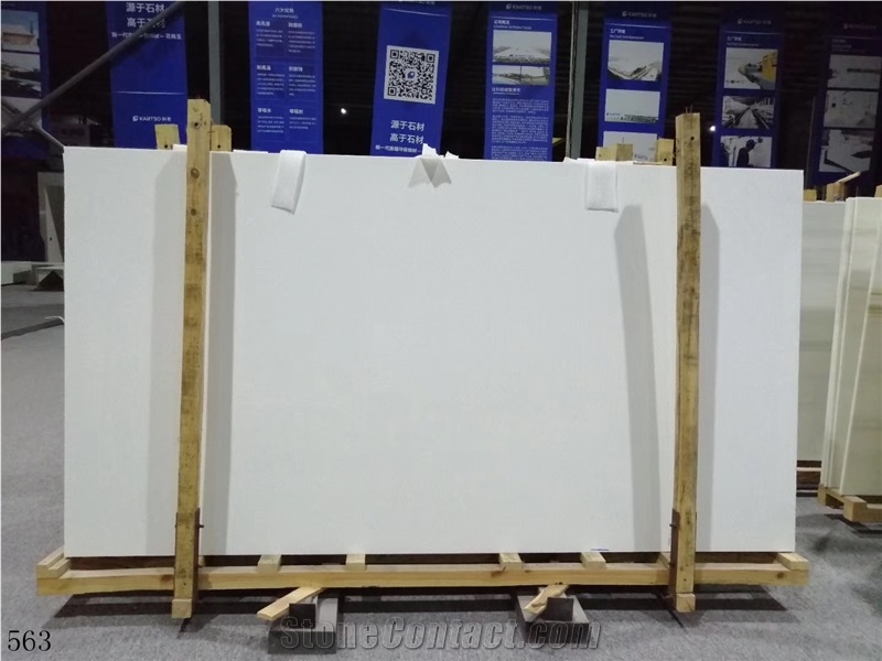 China Nano White Artificial Marble Slab Tiles