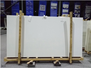 China Nano White Artificial Marble Slab Tiles