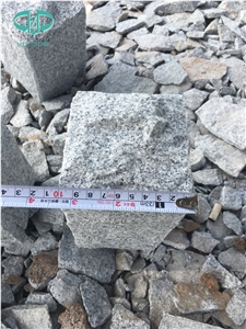 G633 Grey Granite Cobble Cube Stone