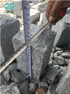 G633 Grey Granite Cobble Cube Stone