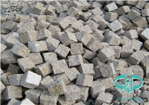G682 Granite Cobbles with Natural Face