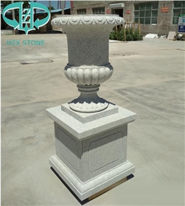 Granite Stone Carving Sculpture Planter Flowerpot