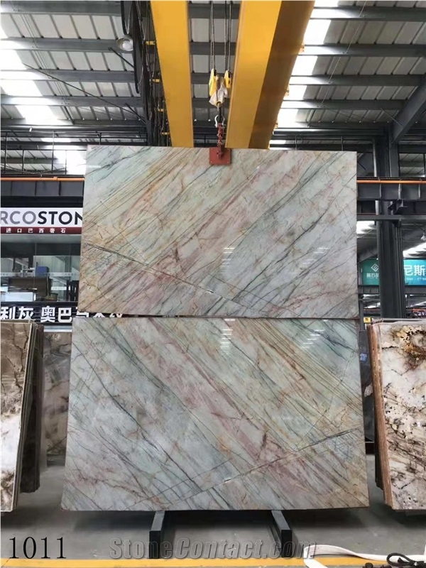 Greece Aurora Marble Slab Tiles Book Match