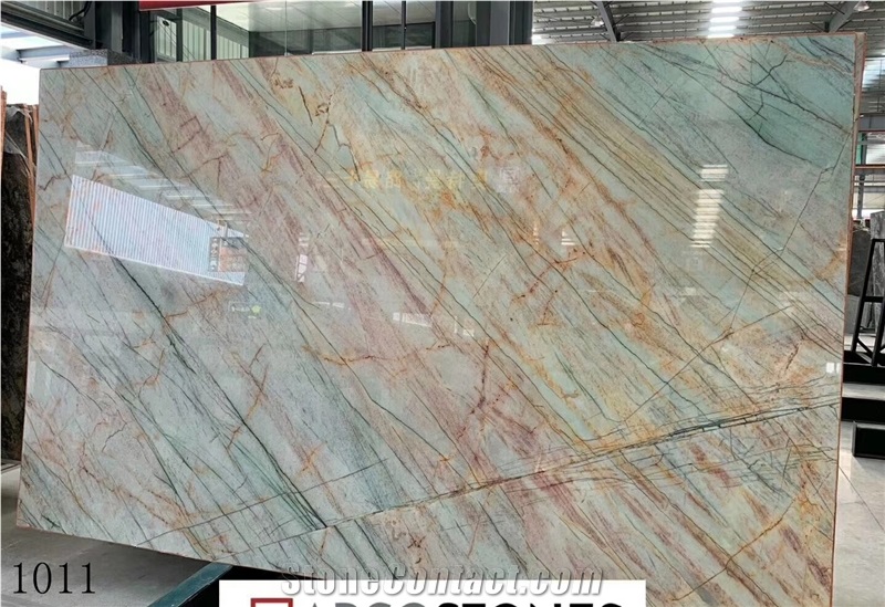 Greece Aurora Marble Slab Tiles Book Match