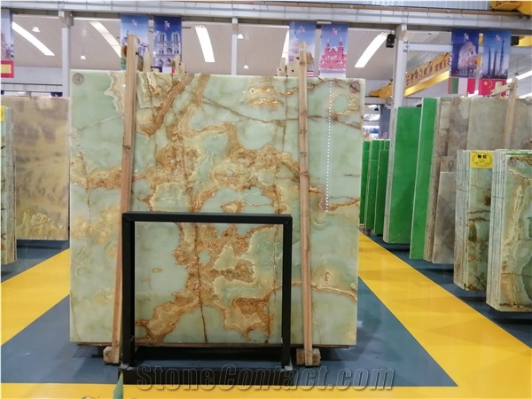 High Quality Champagne Jade Slab