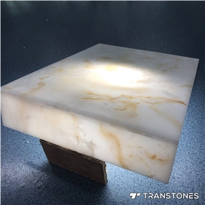 Hot Sale Honed Surface Faux Alabaster for Counter Top