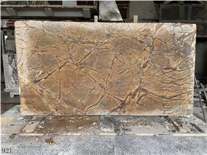 India Rainforest Brown Marble Slab Wall Floor Tile