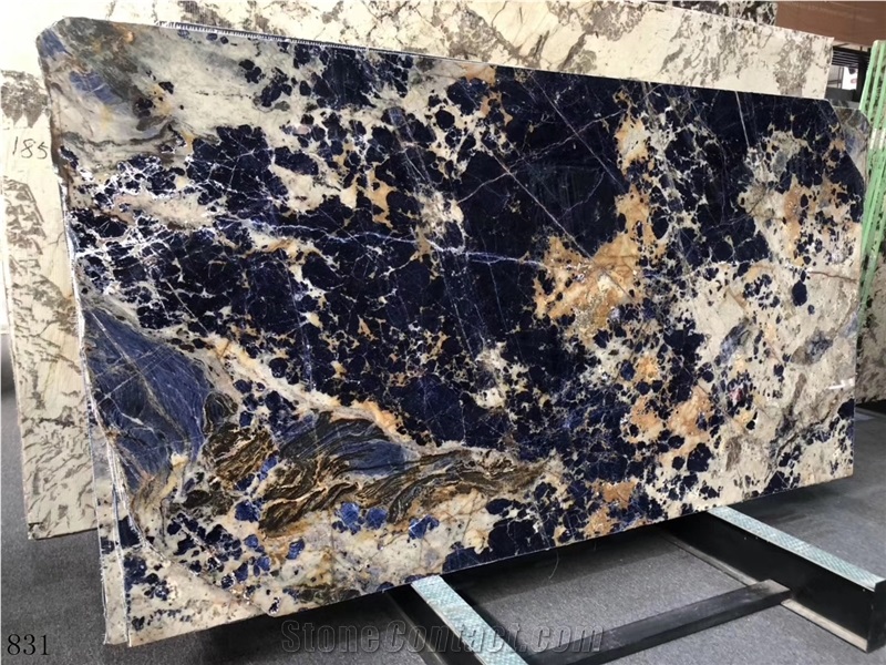 Iran Blue Lotus Crystal Marble Slab Walling Tile