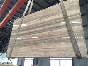Italy Roman Silver Travertine Slab Wall Floor Tile