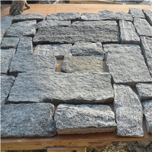 Light Grey Stacked Stone Veneer Wall Calddings