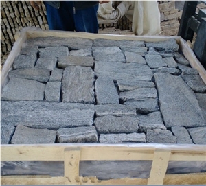 Light Grey Stacked Stone Veneer Wall Calddings