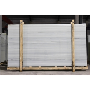 Light Grey Wooden Veins Nano Glass Marble Tiles