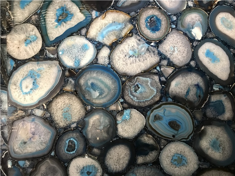 Luxury Blue Agate, Charming Jade