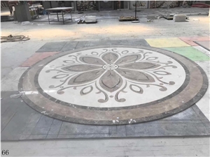Marble Waterjet Pattern Floor Lobby Use