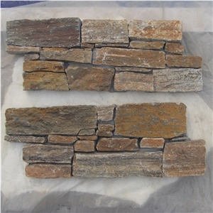 Natural Brown Slate Loose Stone Wall Claddings