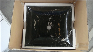 Nero Maruqina Marble for Wash Basin, Bathroom Sink