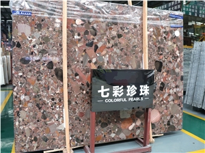 Palladio Rain Pebble Granite Colorful Pearl Slabs