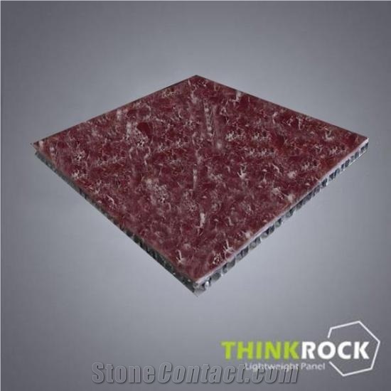 Rosso Levanto Marble Lightweight Honeycomb Panels