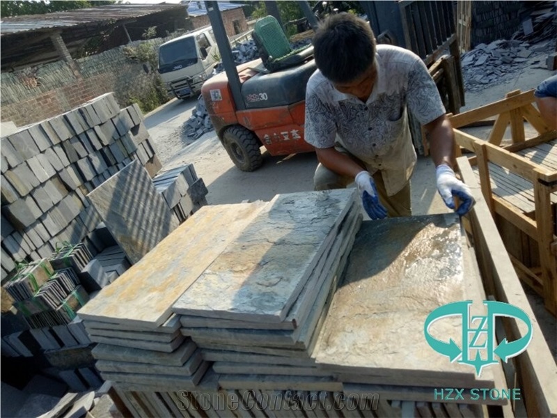 Rust Slate Tiles for Outdoor Decoration