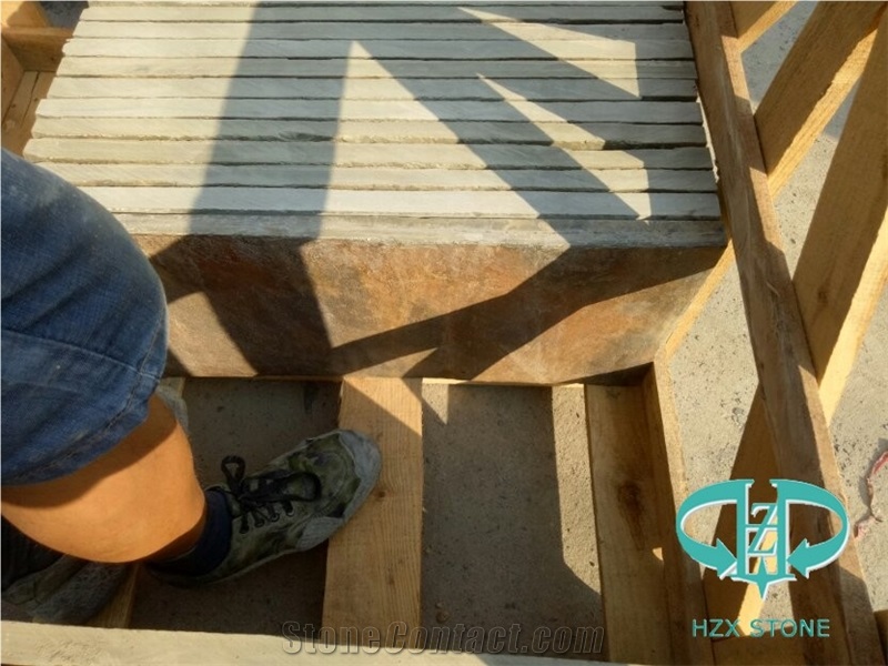 Rust Slate Tiles for Outdoor Decoration