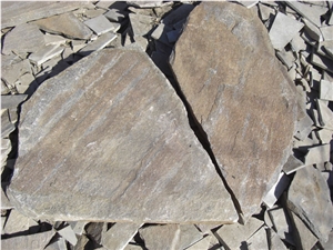 Rusty Yellow Slate Flagstone for Wall Tile, Landscaping Stone, Flagstone