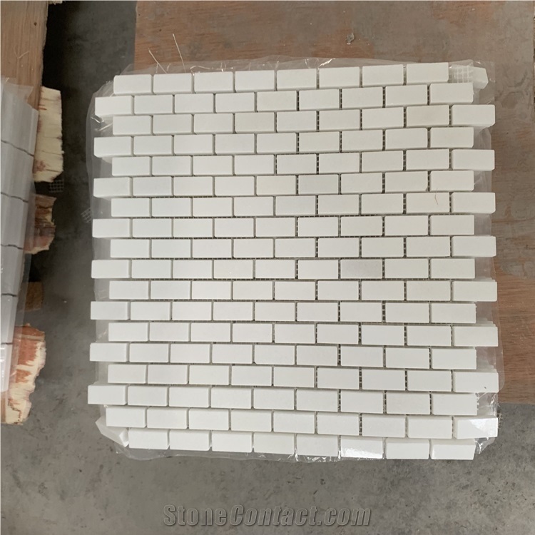 Thassos White Marble Mosaic Tiles