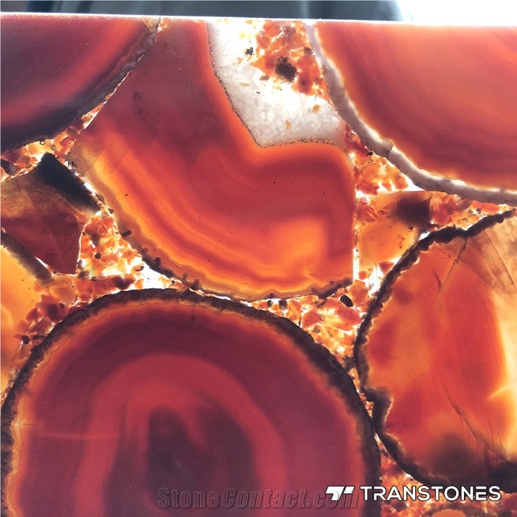 Transtones Factory Price Agate Stone Counter Decor