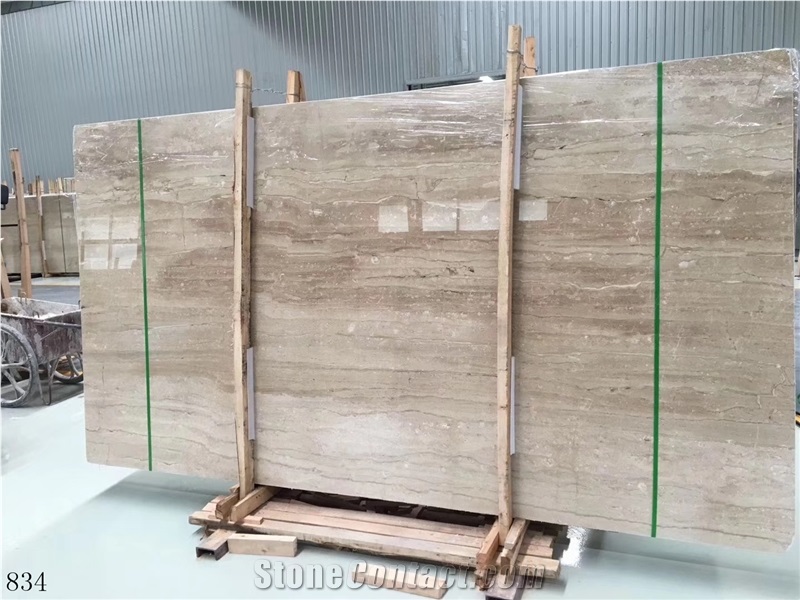 Turkey Dino Beige Marble Slab Wall Floor Tiles Use