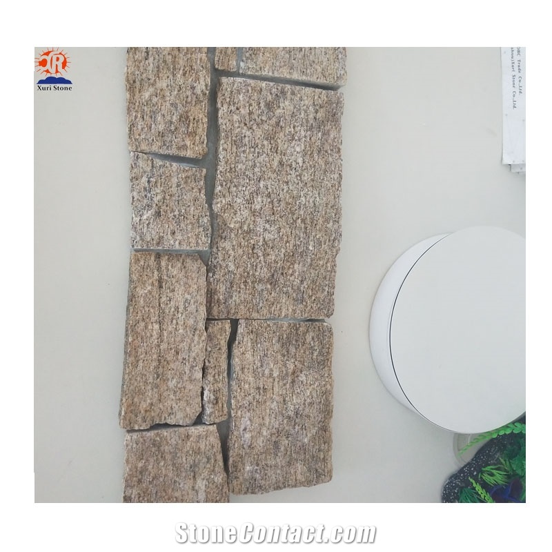 Cheap Yellow Color Natural Slate Cultured Stone