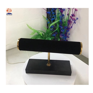Fashion Black Marble Base and Watch Window Display