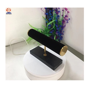 Fashion Black Marble Base and Watch Window Display
