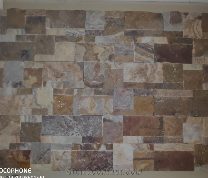 Travertine Split Face Mosaics