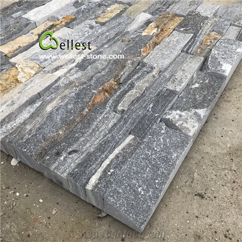 Blue and Rustic Slate Quartzite Wall Stone