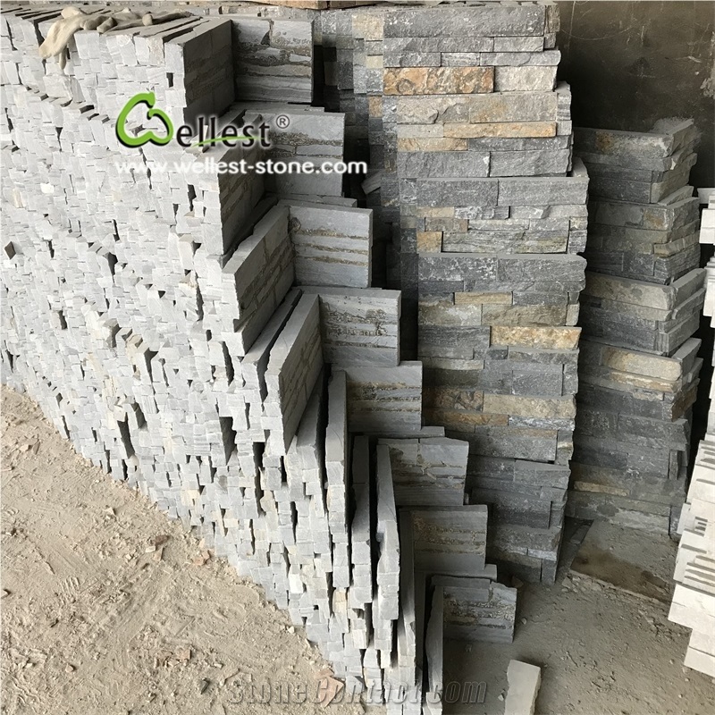 Blue and Rustic Slate Quartzite Wall Stone