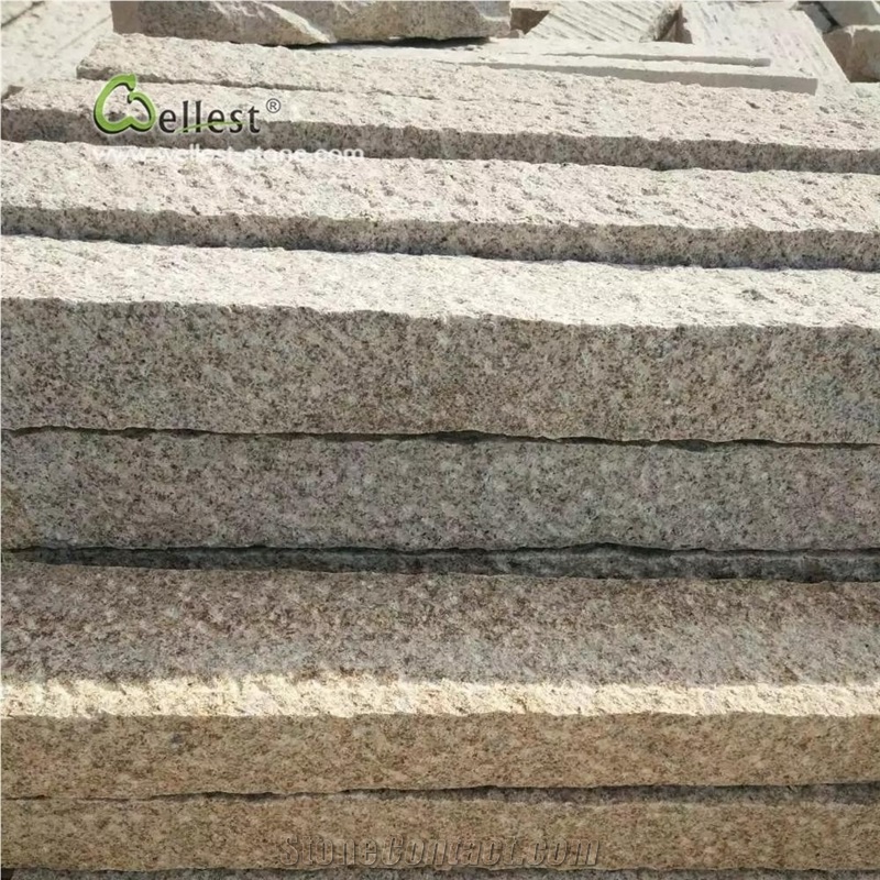G682 Yellow Granite Pineapple Palisade Kerbs