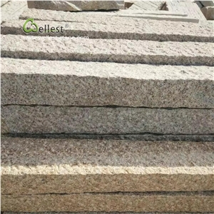 G682 Yellow Granite Pineapple Palisade Kerbs