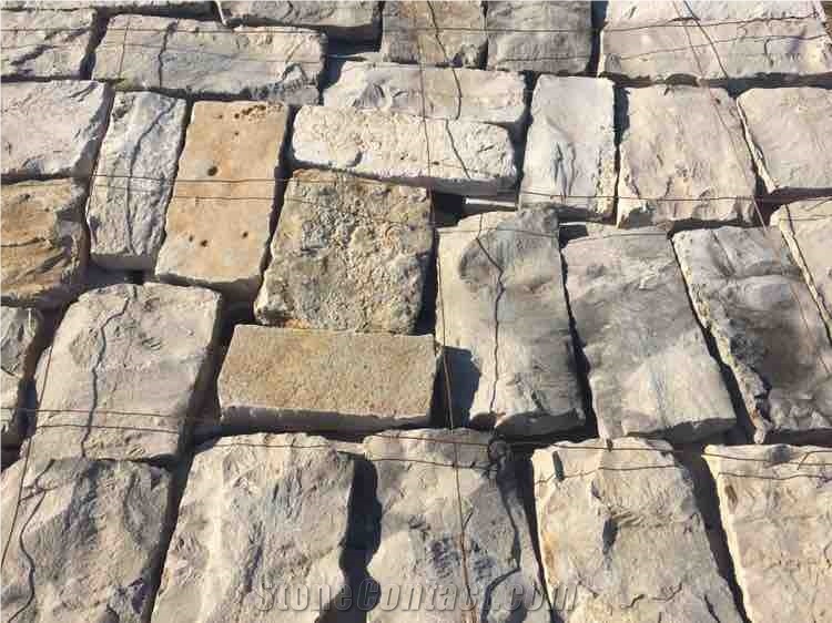 Beige/ Yellow Limestone Split Tiles