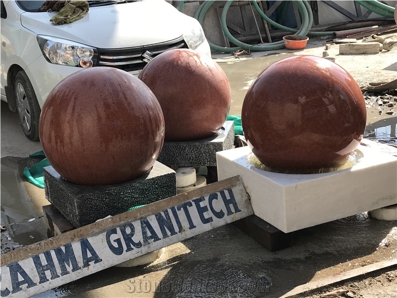 Rolling Sphere Fountain,Granite Garden Fountain
