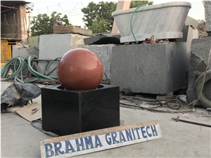 Rolling Sphere Fountain,Granite Garden Fountain