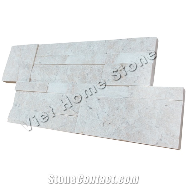 Mixed Chips Milky White Wall Cladding Panel