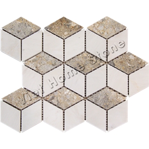 Multicolor Marble Mosaic Bathroom, Mosaic Kitchen