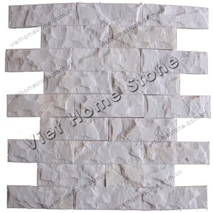 Mushroom Milky White Marble Wall Cladding