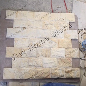 Mushroom Yellow Nghe an Marble Wall Cladding Panels