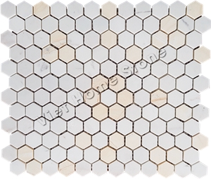Polished Hexagon Mosaic Bathroom