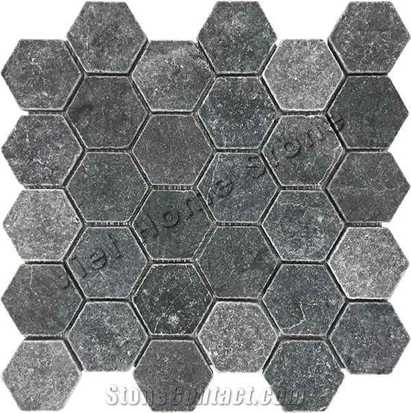 Polished Pure Black Mosaic Tile